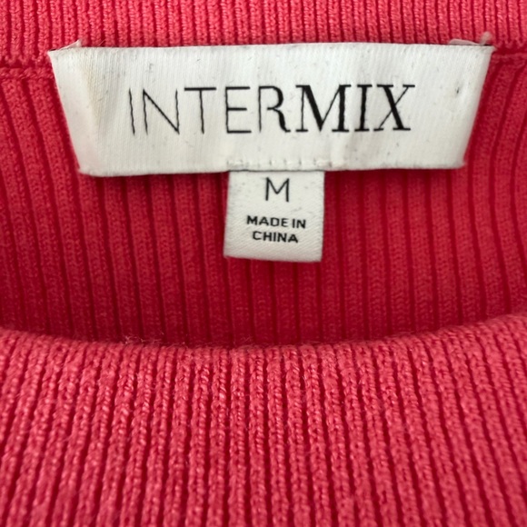 INTERMIX Vibrant Pink Short Sleeve Top - Picture 3 of 3